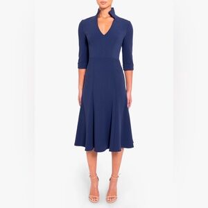 Black Halo Blue Kensington Dress. Size 8
